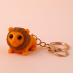 Leo lion keychain 3D printed wiggle articulated flexible toy