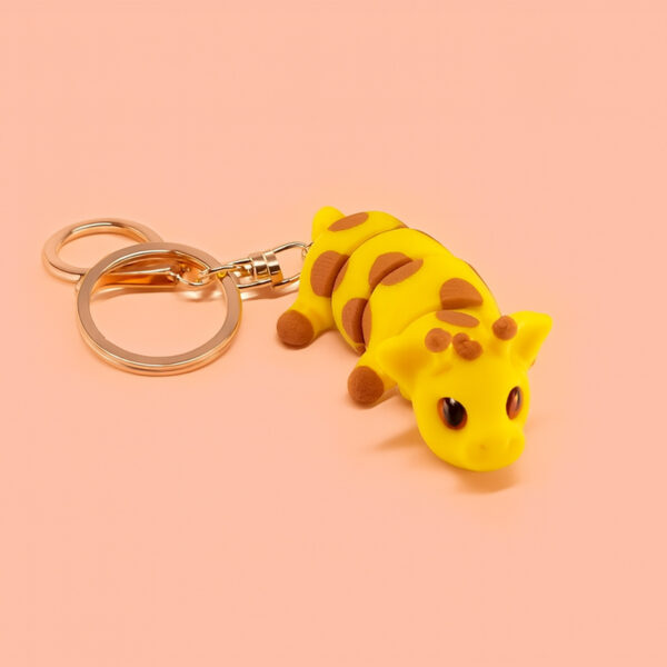 Lambu The Giraffe Keychain – 3D Printed Wiggle Keychain