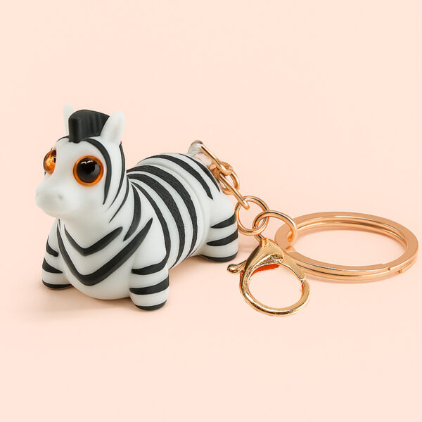 Zudy zebra keychain 3D printed wiggle articulated flexible toy