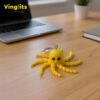 Ollie octopus keychain 3D printed wiggle articulated flexible toy