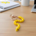 Sylops snake keychain 3D printed wiggle articulated flexible toy