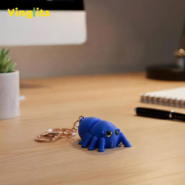 Jhili spider keychain 3D printed wiggle articulated flexible toy