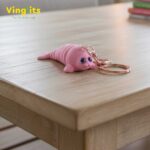 Wobble seal keychain 3D printed wiggle articulated flexible toy