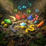 Creative 3D printed keychains with movable parts and unique designs