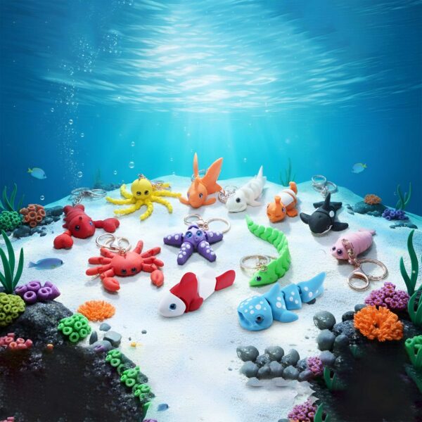 Aqua Squad Keychains