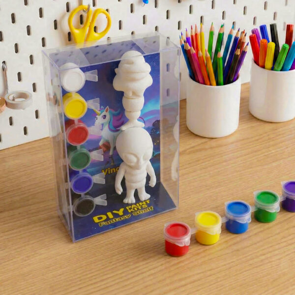 DIY paint kit with 3D printed toy for creative customization