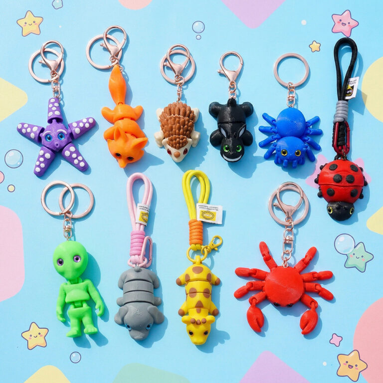 Buy 3D Printed Toys & Articulated Keychains in India | Flexible Wiggle ...