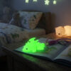 glow in the dark 3D printed dragon keychain neon flexible toy - Vinglits